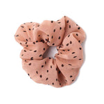 Polka dot print scrunchie.