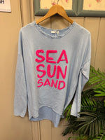 🌊 “SEA SUN SAND” Fleece Sweatshirt