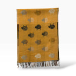 Doodle Sheep Print: Mustard
