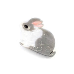 Pearlescent Rabbit Hair Claw Clip