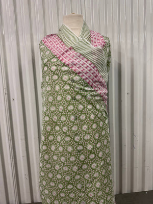 100% Cotton screen print shawl/scarf  with natural dye...