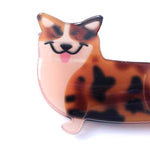 Corgi dog shaped hair clamp
