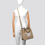 2290 Canvas Star Tote Bag: BLACK