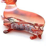 Tortoiseshell Dachshund Hair Claw Clip