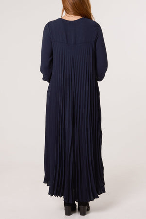 Pleated Maxi Dress