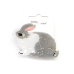 Pearlescent Rabbit Hair Claw Clip