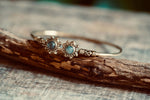 Labradorite Brass Bracelet