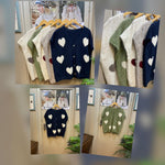 Soft Heart Button-Front Cardigan