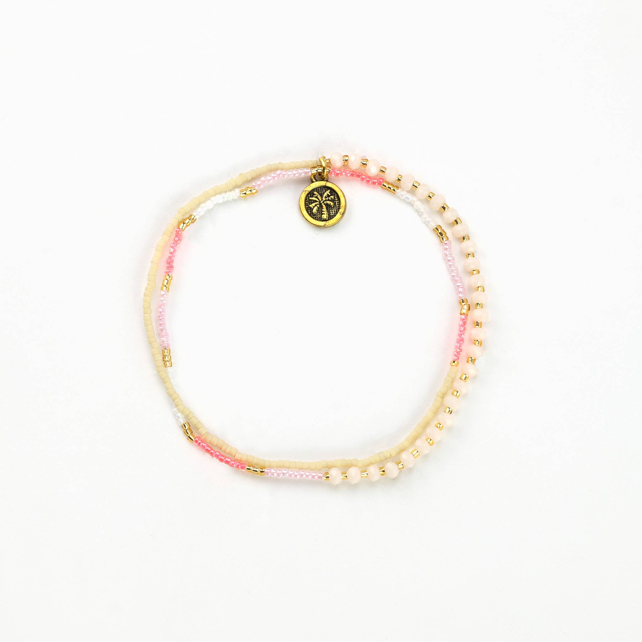 Monte Carlo Surf Bracelet, Beaded Bracelet, by Koh Surf: Beige