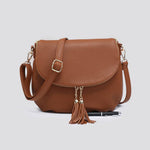 Vegan Leather Crossbody Bag # JNY3351S2526: BROWN
