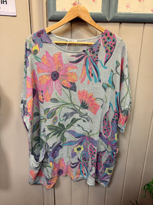 Boho Floral Pocket Tunic