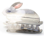Pearlescent Rabbit Hair Claw Clip