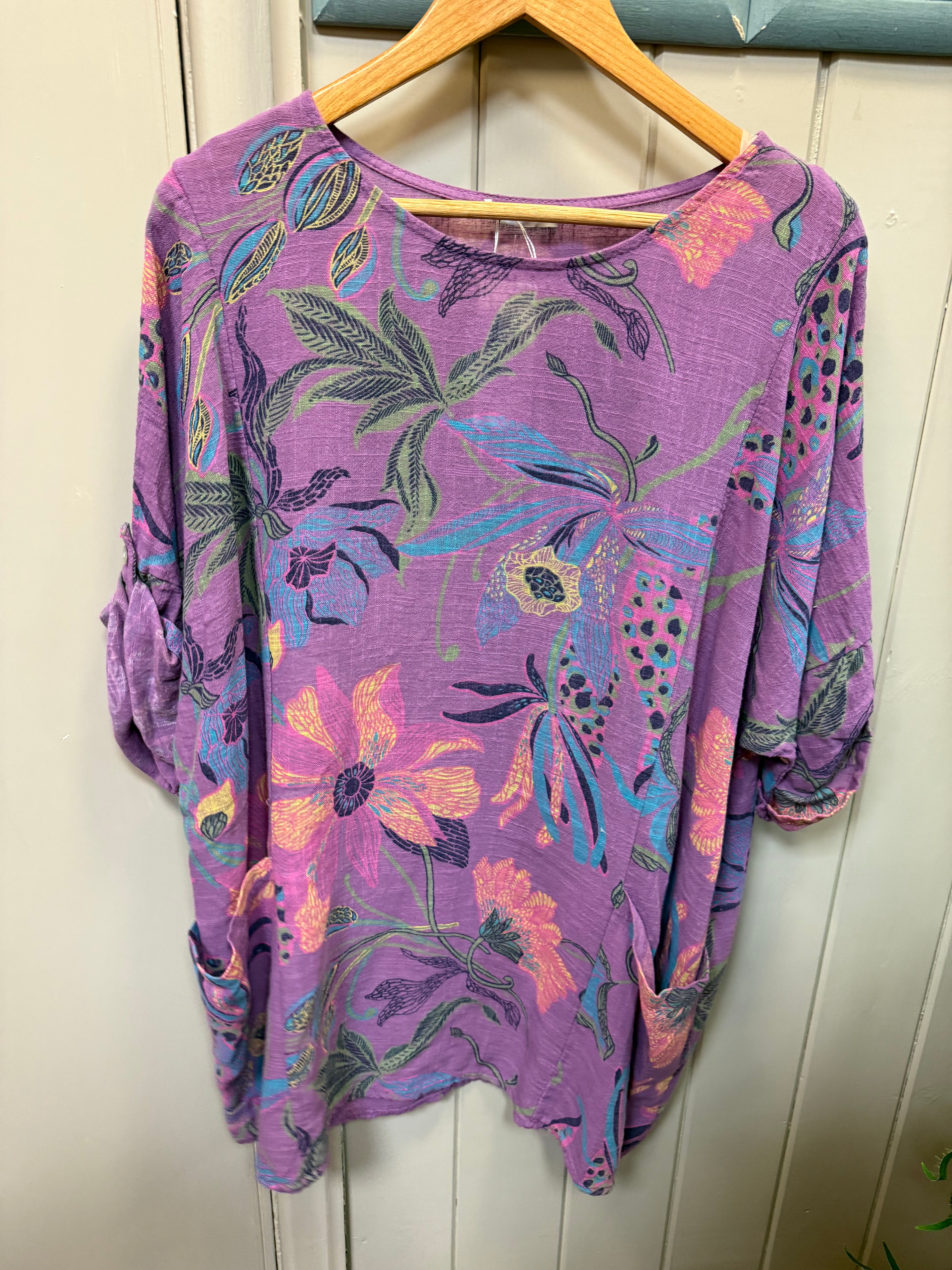 Boho Floral Pocket Tunic