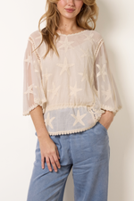 Sheer Star Top