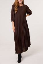 Pleated Maxi Dress