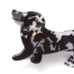 Dapple Dachshund Hair Claw Clip