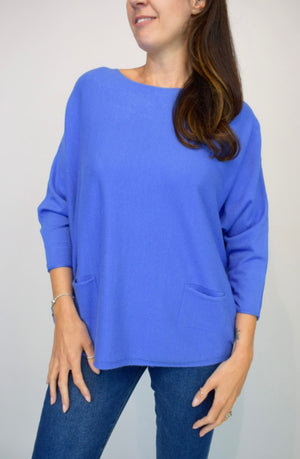 Two Pocket Batwing Jumper