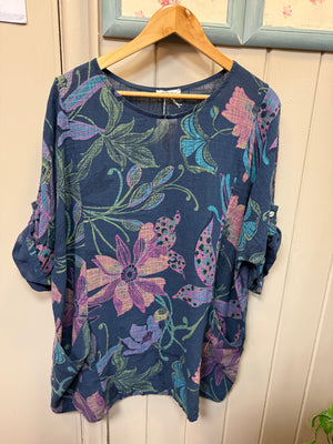 Boho Floral Pocket Tunic