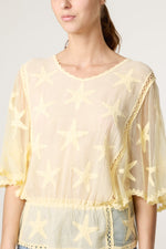 Sheer Star Top