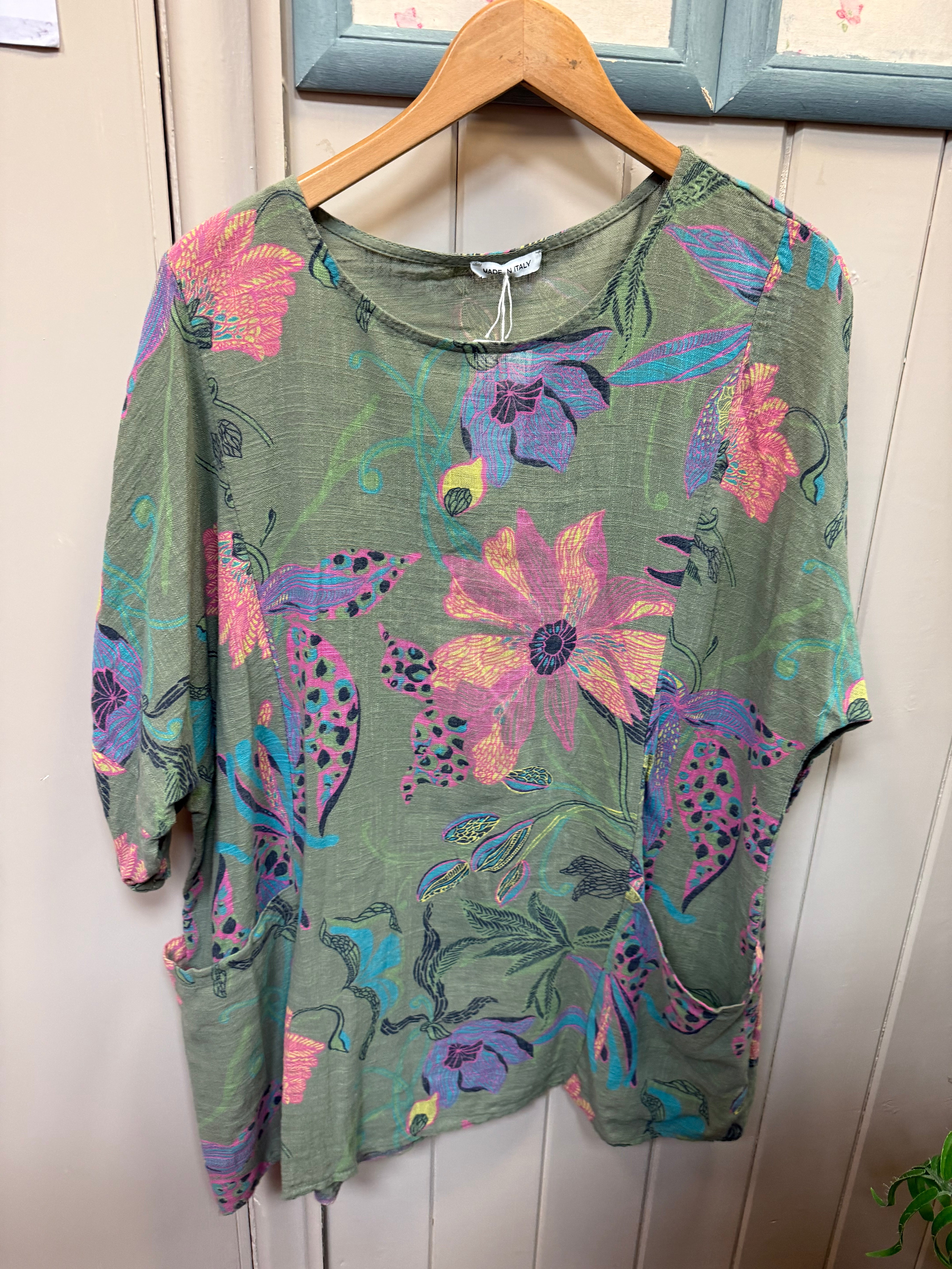 Boho Floral Pocket Tunic
