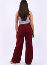 Straight Leg Cotton Corduroy Pants