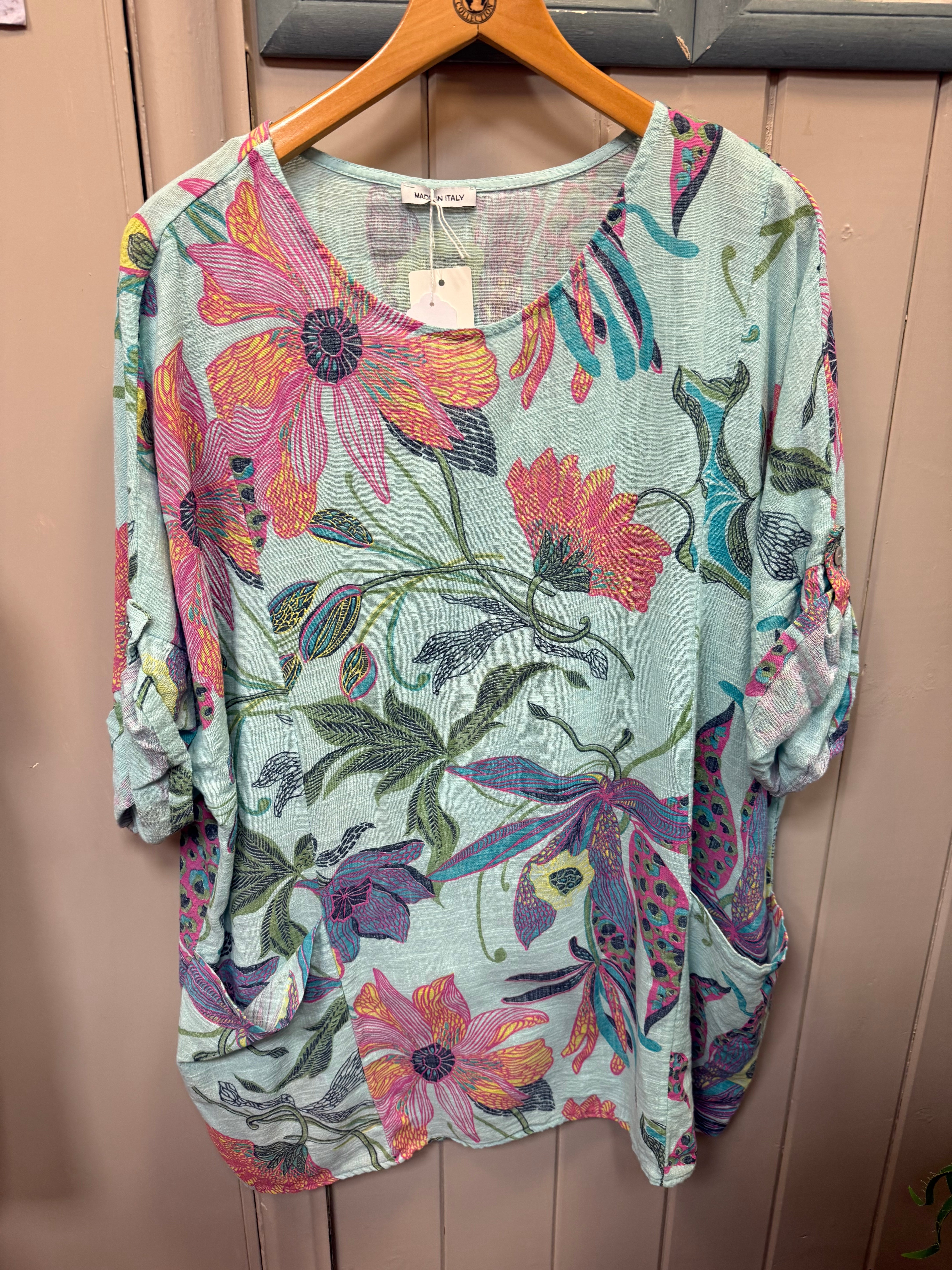 Boho Floral Pocket Tunic