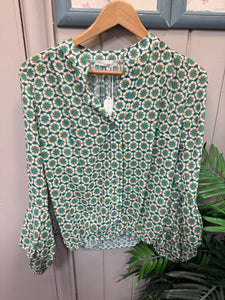 🌼 Floral Puff Sleeve Blouse