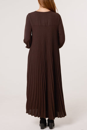 Pleated Maxi Dress