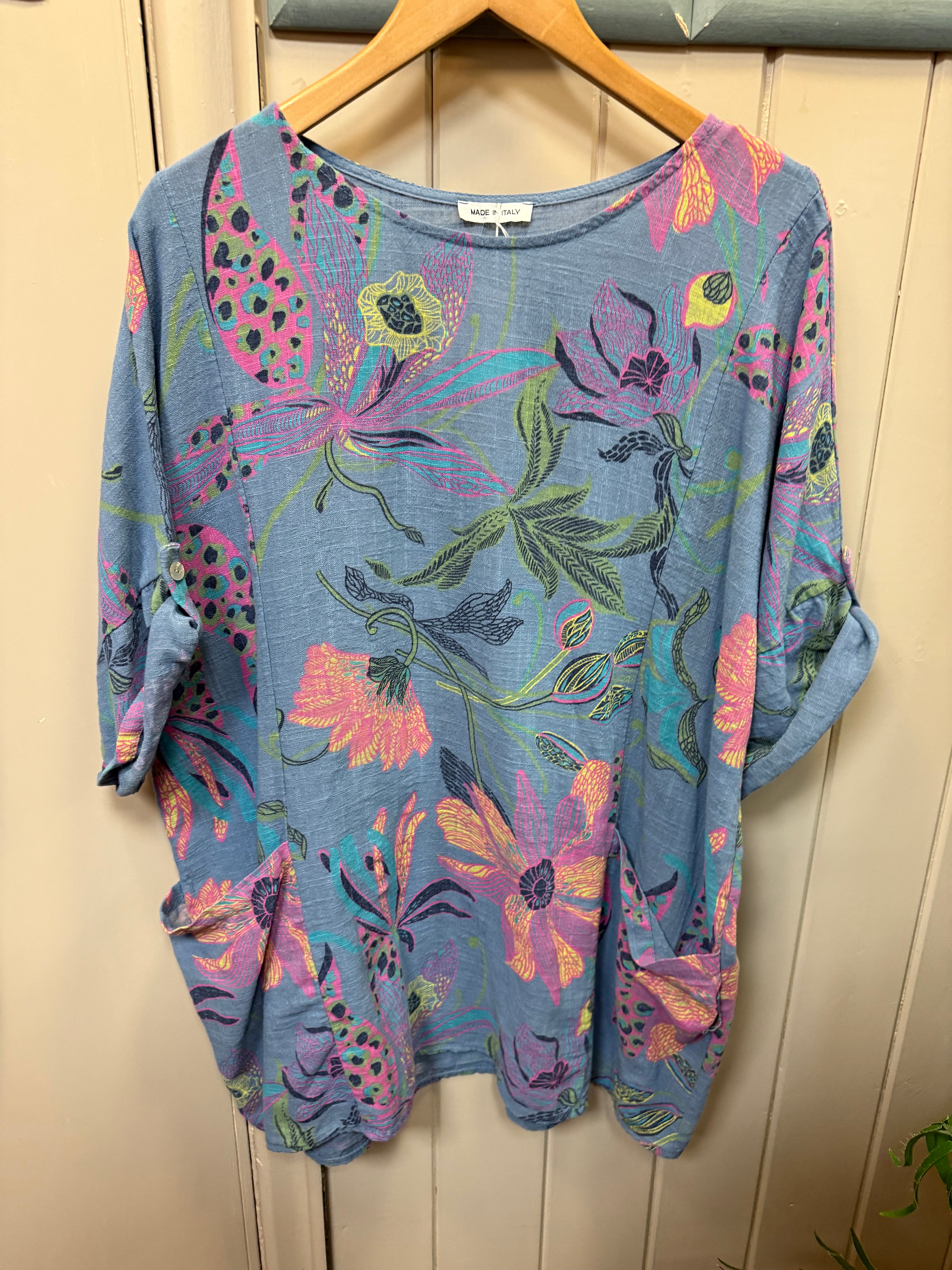 Boho Floral Pocket Tunic