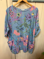 Boho Floral Pocket Tunic