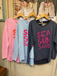 🌊 “SEA SUN SAND” Fleece Sweatshirt