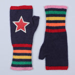 Fingerless Rainbow Gloves