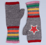 Fingerless Rainbow Gloves