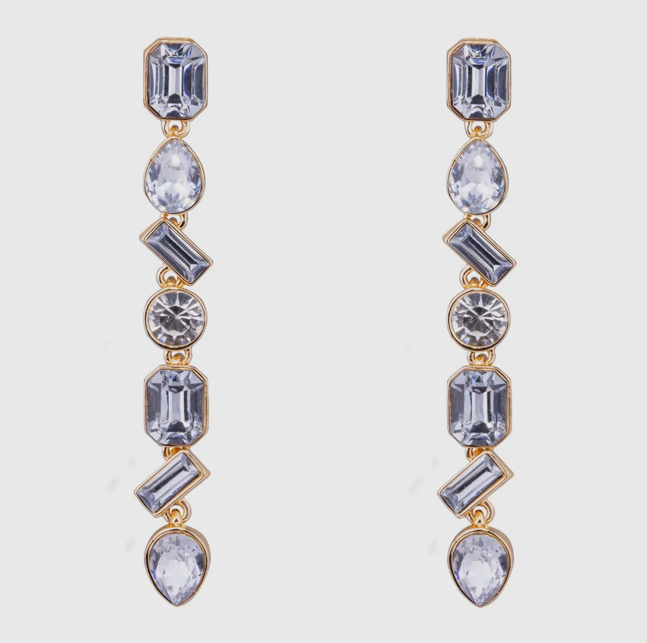 Elizabeth Crystal Post Earrings