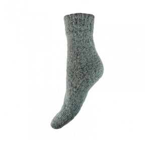 Super soft Grey wool blend socks Ws384 size 4-7