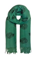 Sheep Print Cashmere Blend Scarf