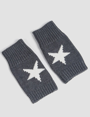 Alice Wrist Warmers - Dark
Grey, Star