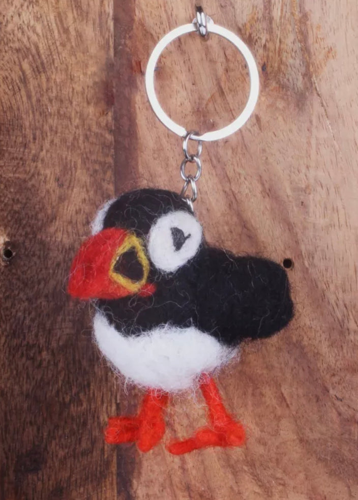 Paul The Puffin Keyring