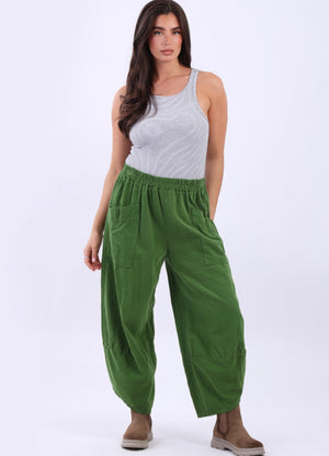 Cotton Tulip Corduroy Trousers