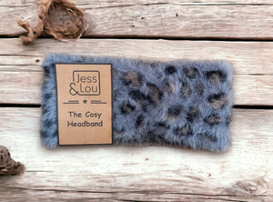 Grey Cosy Animal Print Headband HL829