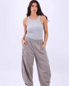 Cotton Tulip Corduroy Trousers