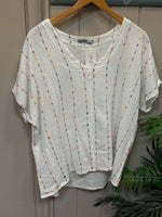 Linen-Cotton Slub Tee