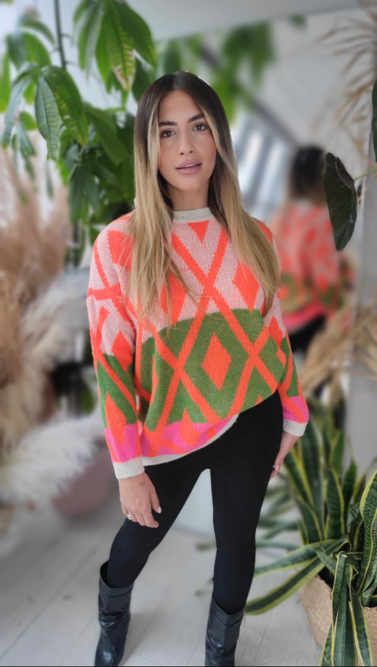Diamond Print Jumper 903