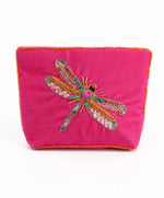 Pink Dragonfly Pouch