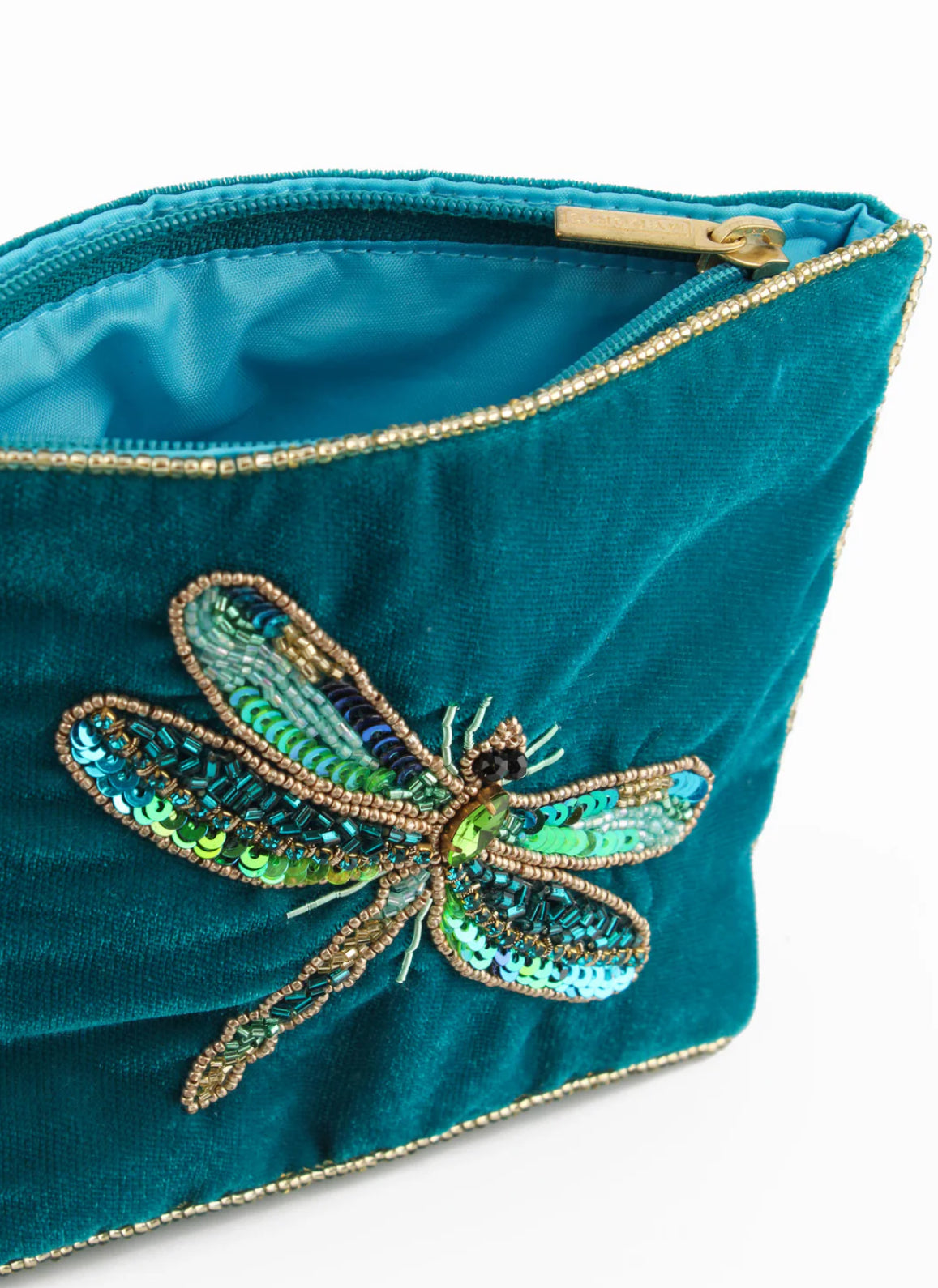 Blue Dragonfly Pouch