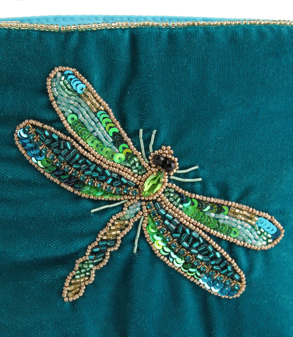 Blue Dragonfly Pouch