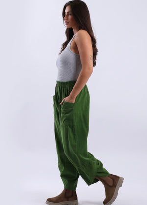 Cotton Tulip Corduroy Trousers