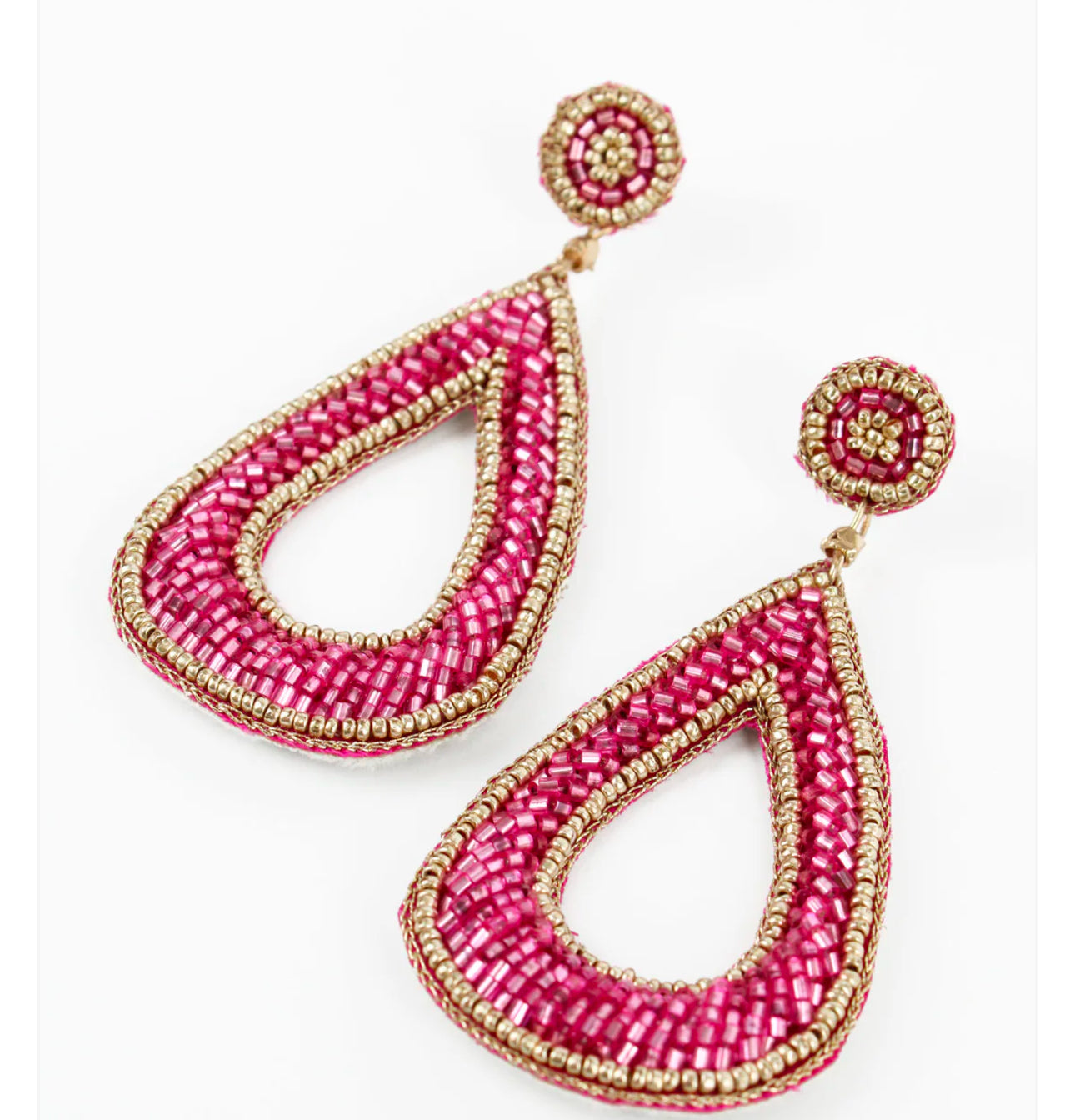 PINK LOOP EARRINGS