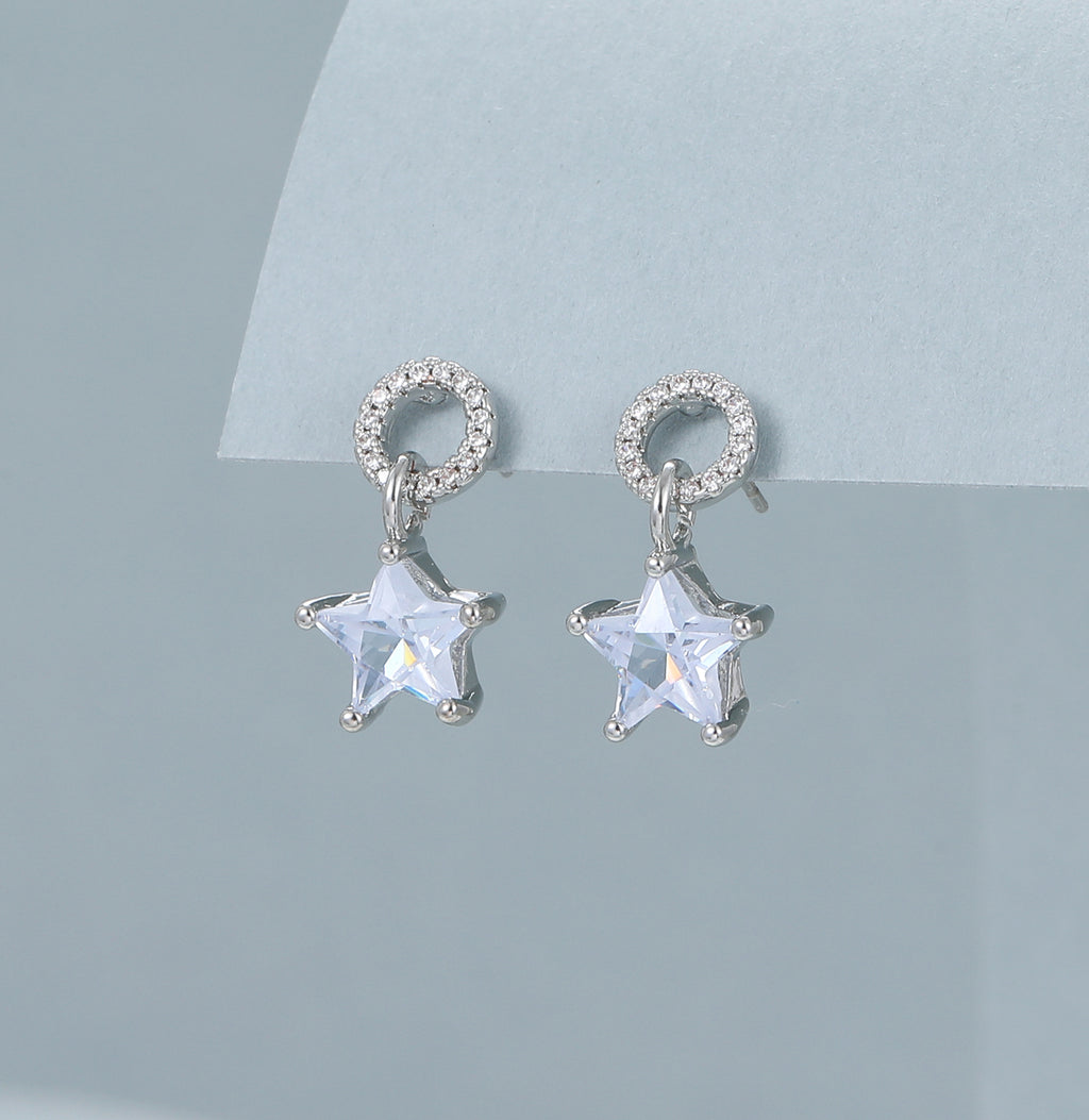 Star Crystal drop earrings