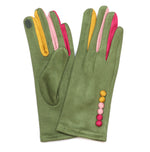 Frida Colour Pop Faux Suede Gloves